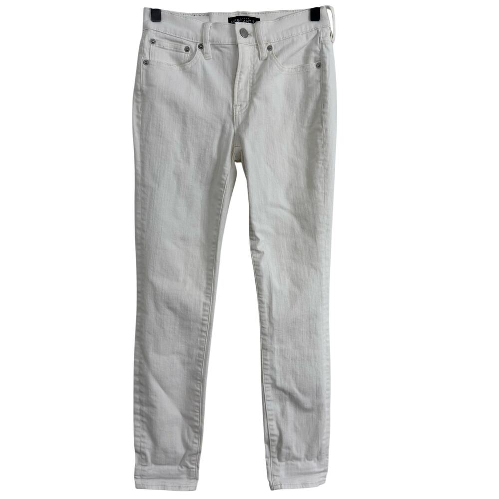 J.Crew Mercantile White Skinny Jeans Size 25/28 Stretch